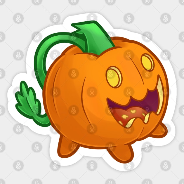 Pumpkin Pet Sticker by ChristaDoodles